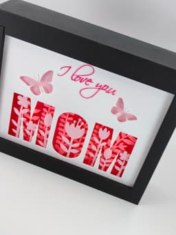 Mother's Day Shadow Box 3d model