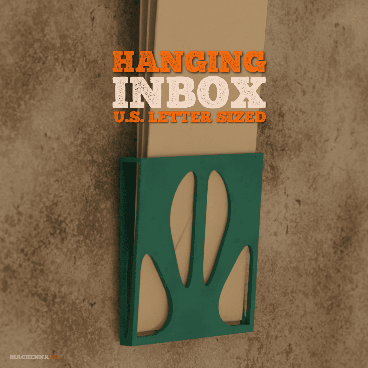 Hanging Inbox | U.S. Letter Sized 3d model
