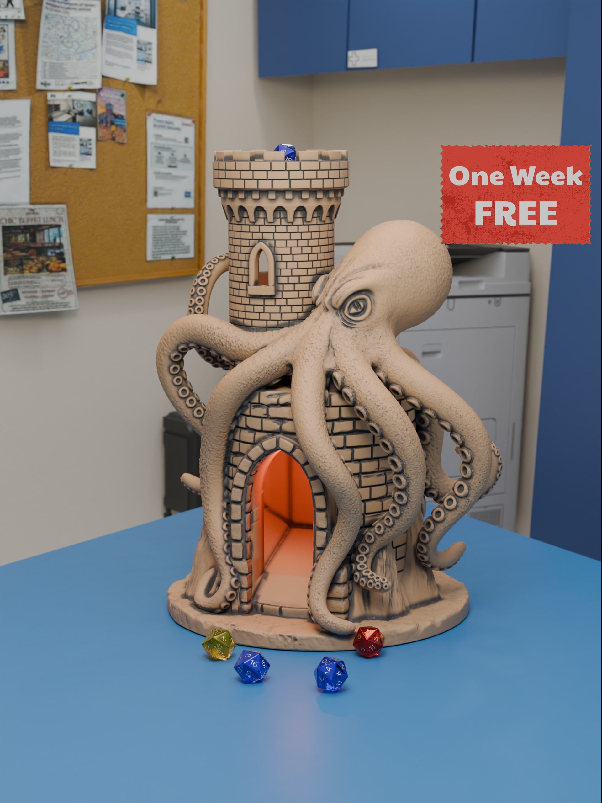 Octopus Dice Tower 3d model