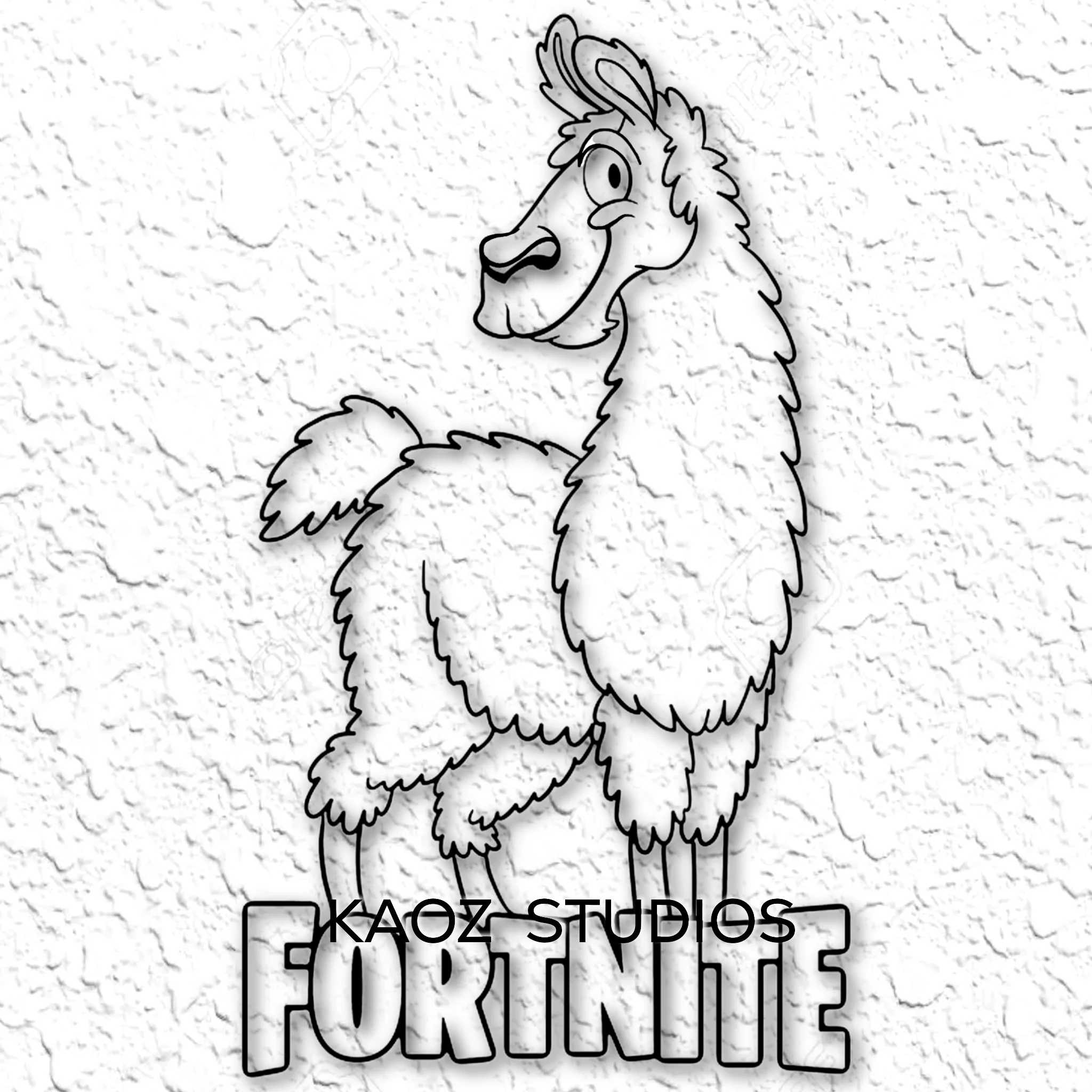 fortnite llama game room wall art fortnite fan art wall decor 3d model
