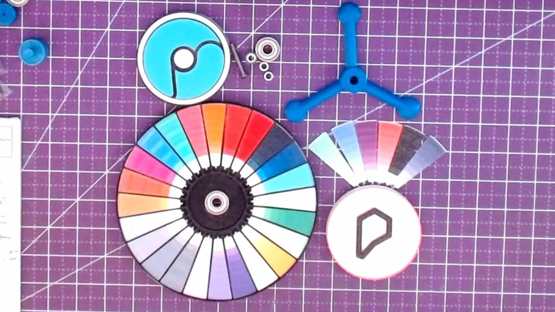Color blender comparison wheel 3d model