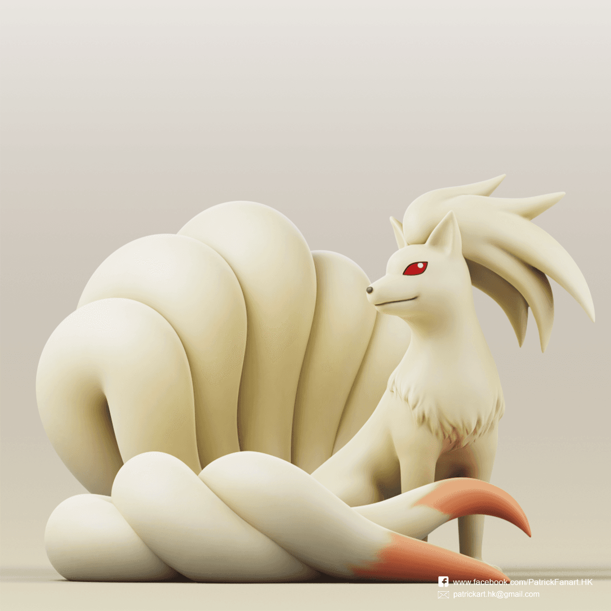 Ninetales(Pokémon) 3d model