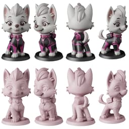 Paw Patrol STL Files - Chase Marshall Skye - Rescue Pups 3D Print Models 3d model