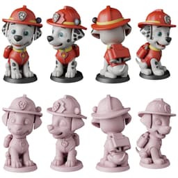Paw Patrol STL Files - Chase Marshall Skye - Rescue Pups 3D Print Models 3d model