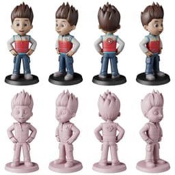 Paw Patrol STL Files - Chase Marshall Skye - Rescue Pups 3D Print Models 3d model