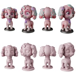 Paw Patrol STL Files - Chase Marshall Skye - Rescue Pups 3D Print Models 3d model