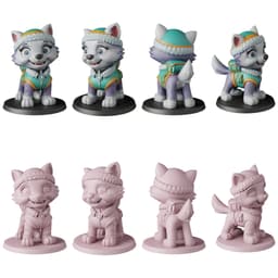 Paw Patrol STL Files - Chase Marshall Skye - Rescue Pups 3D Print Models 3d model
