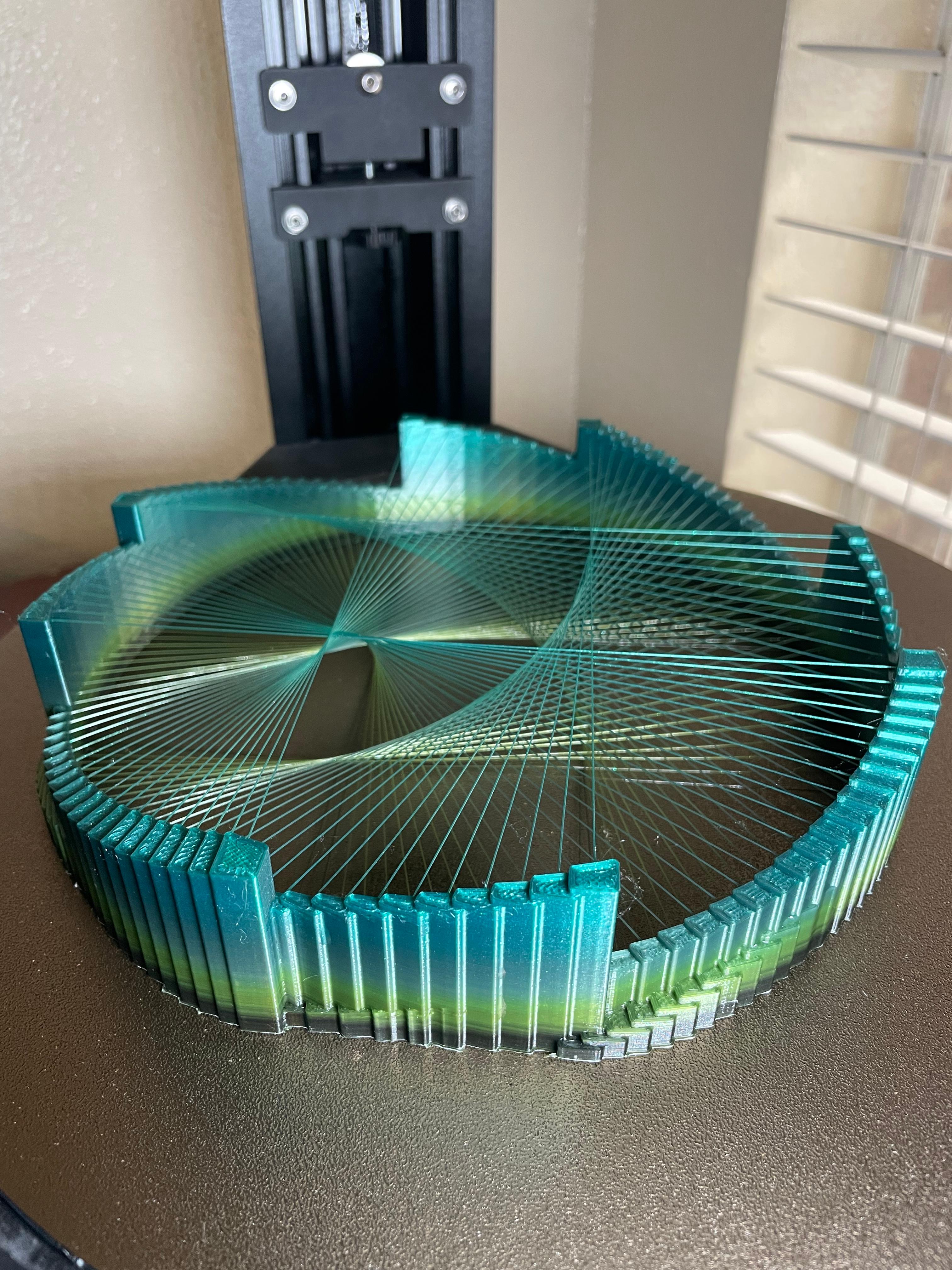 Layers String Art - I didn’t even know my printer could do this lol.  - 3d model