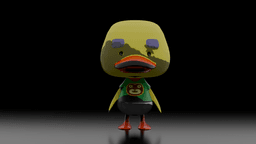 Printable 3D Duck Model STL File for Toy Decoration or Display Low-poly 3D print model 3d model
