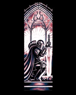 The armored warrior angel in Red - Set of bookmarks 3d model