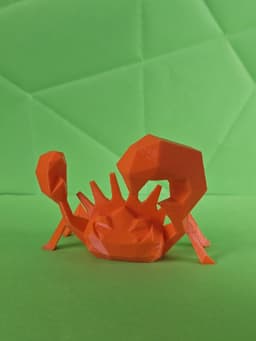 Kingler Low Poly Pokemon 3d model