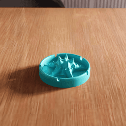 Topographic Mountain Range Decorative Ashtray 3d model