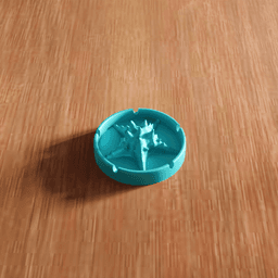 Topographic Mountain Range Decorative Ashtray 3d model