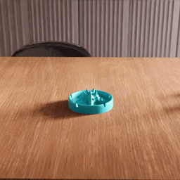 Topographic Mountain Range Decorative Ashtray 3d model