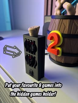 Switch2 Docking Station Stand - Inspired by Donkey Kong - Fan Art 3d model