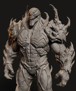 Shadow Symbiote Titan STL | Fan Art Figure | Savage Detail 3d model