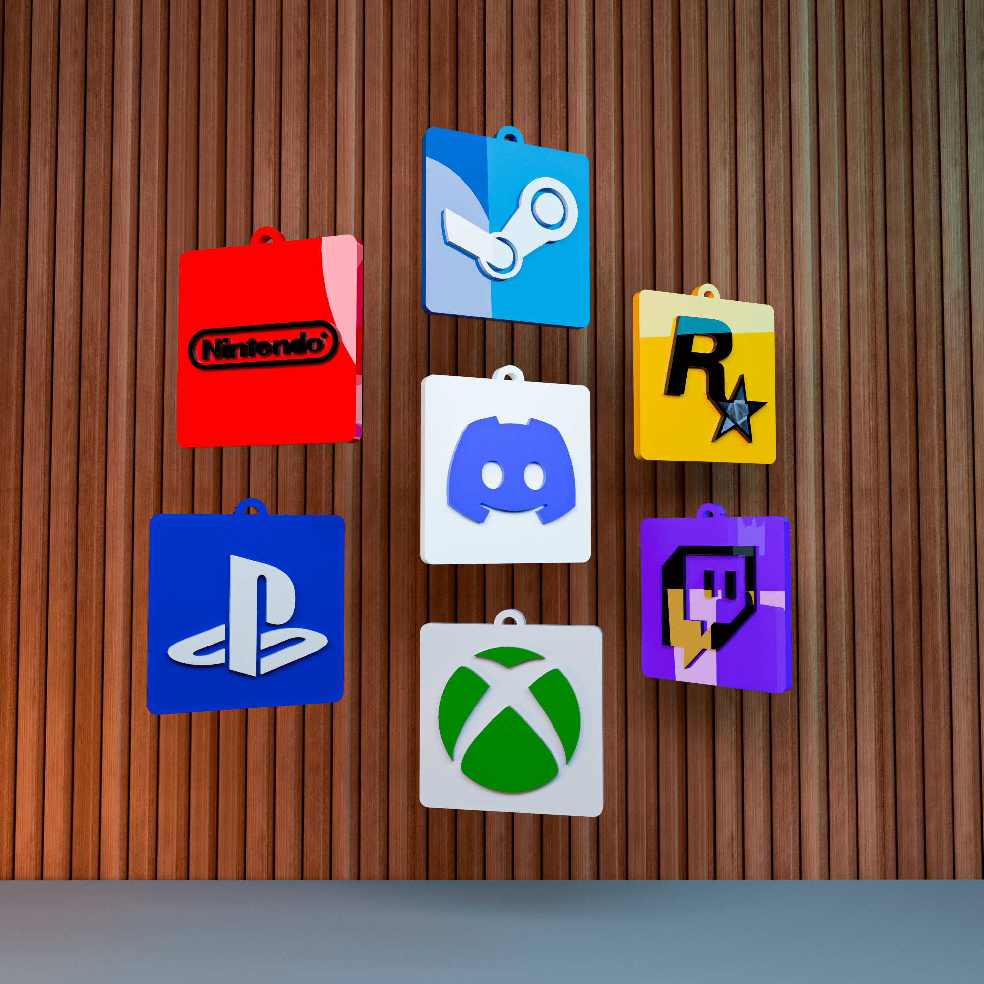 GAMER KEYCHAIN 3d model