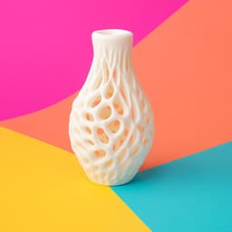Organic Mesh Vase – Modern Sculptural Decor 3d model