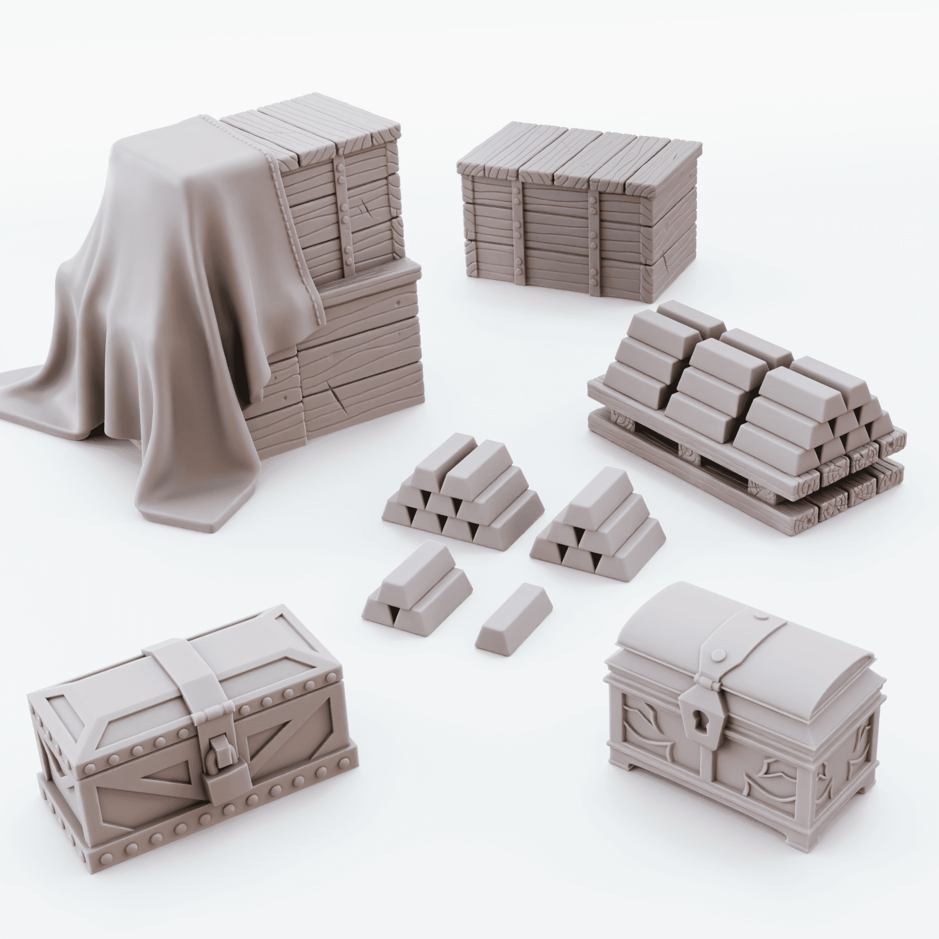Cargo and Treasure 3d model