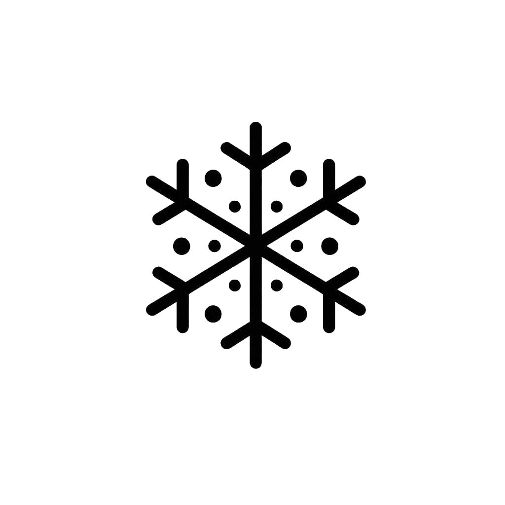 Leather Stamp 75mm Snowflake 1 3d model