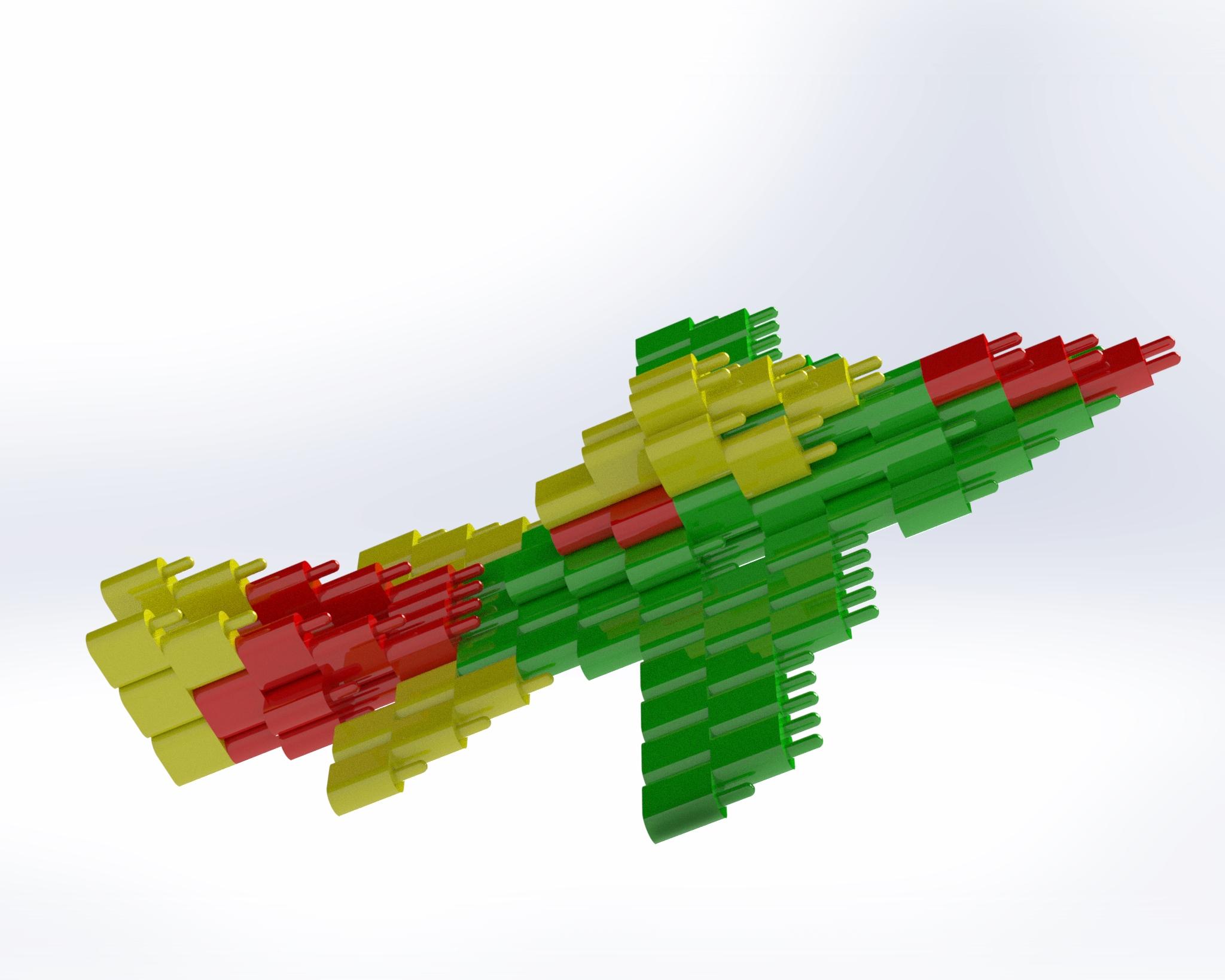 Lego Airplane 3d model
