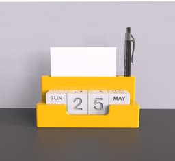 Perpetual Desk Block Calendar, Desk Organiser, Pen Holder, Perfect for Office and Home, Christmas Gi 3d model