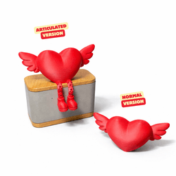VALENTINES / HEART BUDDY ARTICULATED / LOVE / GIFT FOR VALENTINESDAY / CUTE LITTLE HOME DECOR 3d model