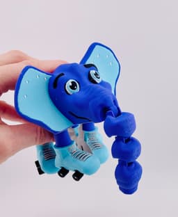 Elephant Roller Skate Flexi 3d model