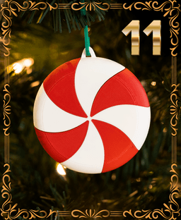 Peppermint Ornament - Christmas Day 11 - Candy 3d model
