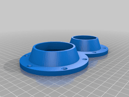 Vacuum to pvc/abs flanges 3d model