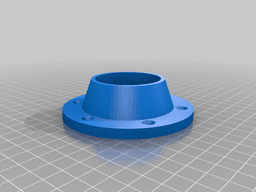 Vacuum to pvc/abs flanges 3d model