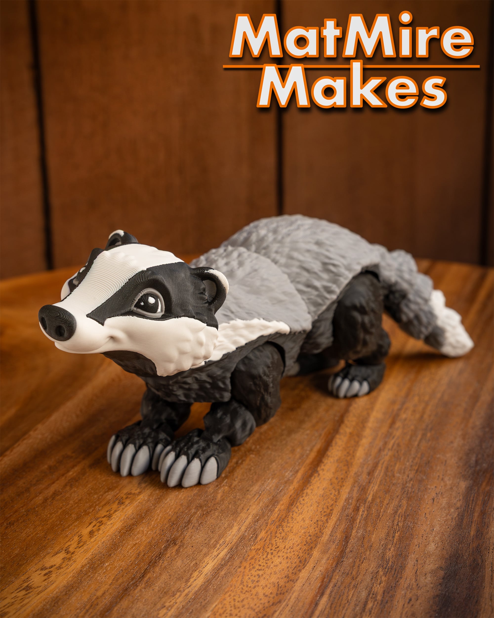 Badger - Articulated Figure 3d model