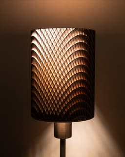 CORRUGA Cylinder Shade (IKEA Compatible) 3d model