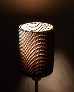 CORRUGA Cylinder Shade (IKEA Compatible) 3d model