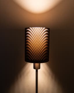CORRUGA Cylinder Shade (IKEA Compatible) 3d model