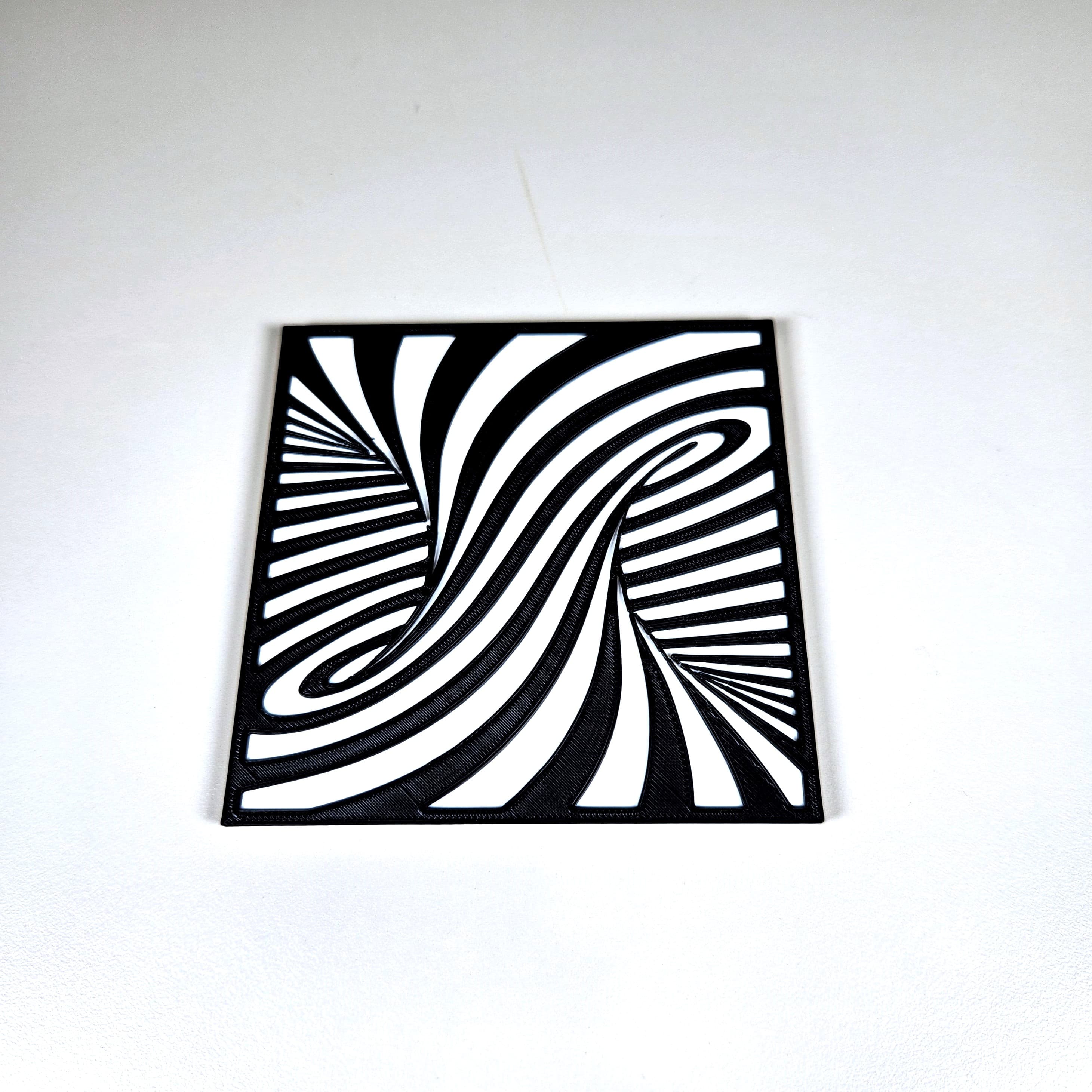 Coaster 5 (Optical illusion set) 3d model