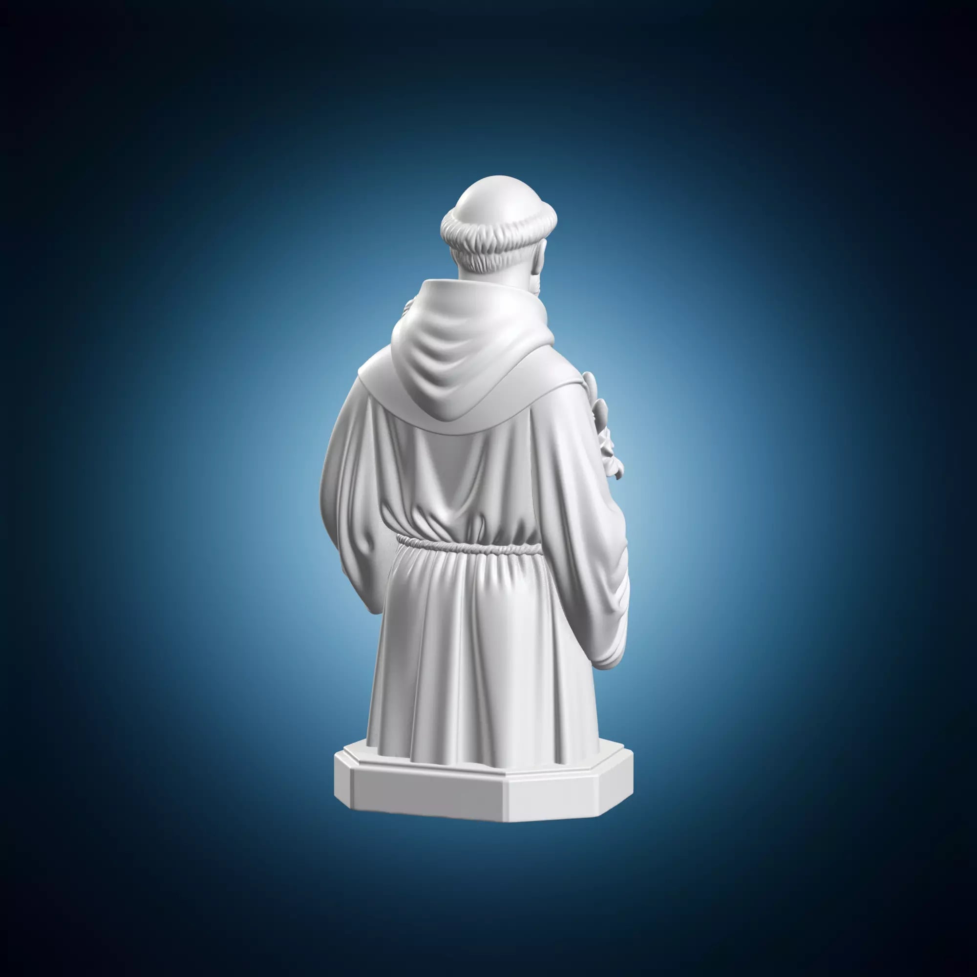 Saint Anthony Padua Statue 3d model