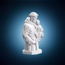 Saint Anthony Padua Statue 3d model