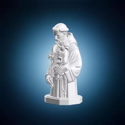 Saint Anthony Padua Statue 3d model