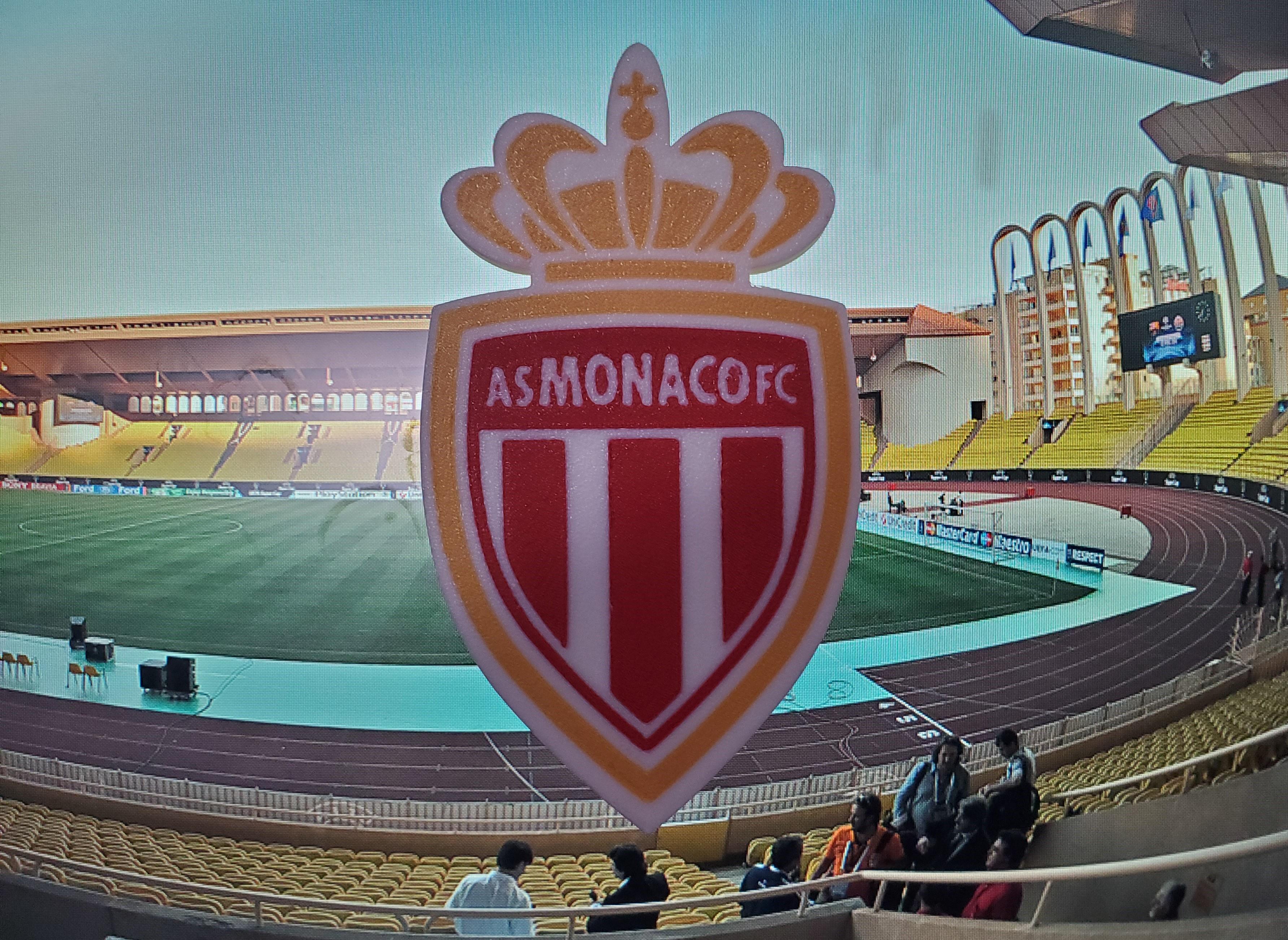 AMS / MMU AS Monaco FC coaster or plaque 3d model
