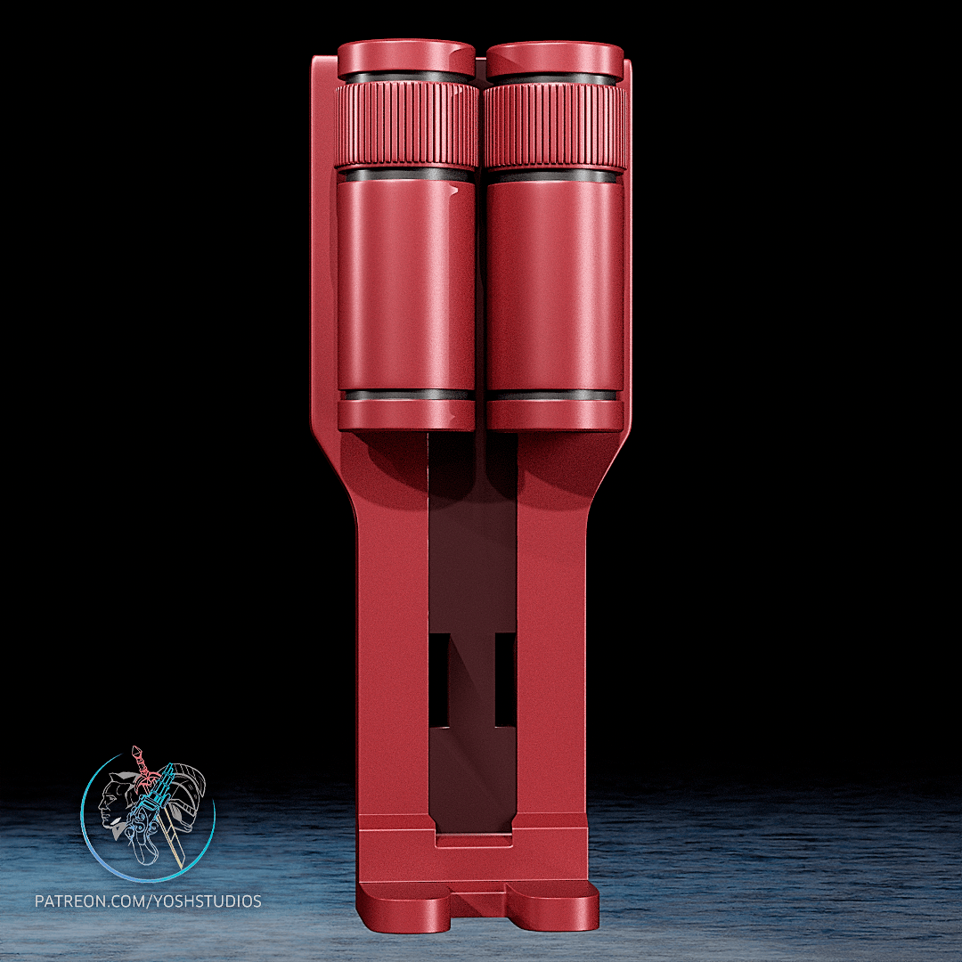 Daredevil Billy Club Holsters 3D Printer STL File 3d model