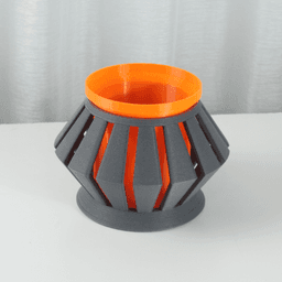 The Diamond Planter STL 3D Print File, Home Decor Planter for Plants, Flowers, and Orchid 3d model