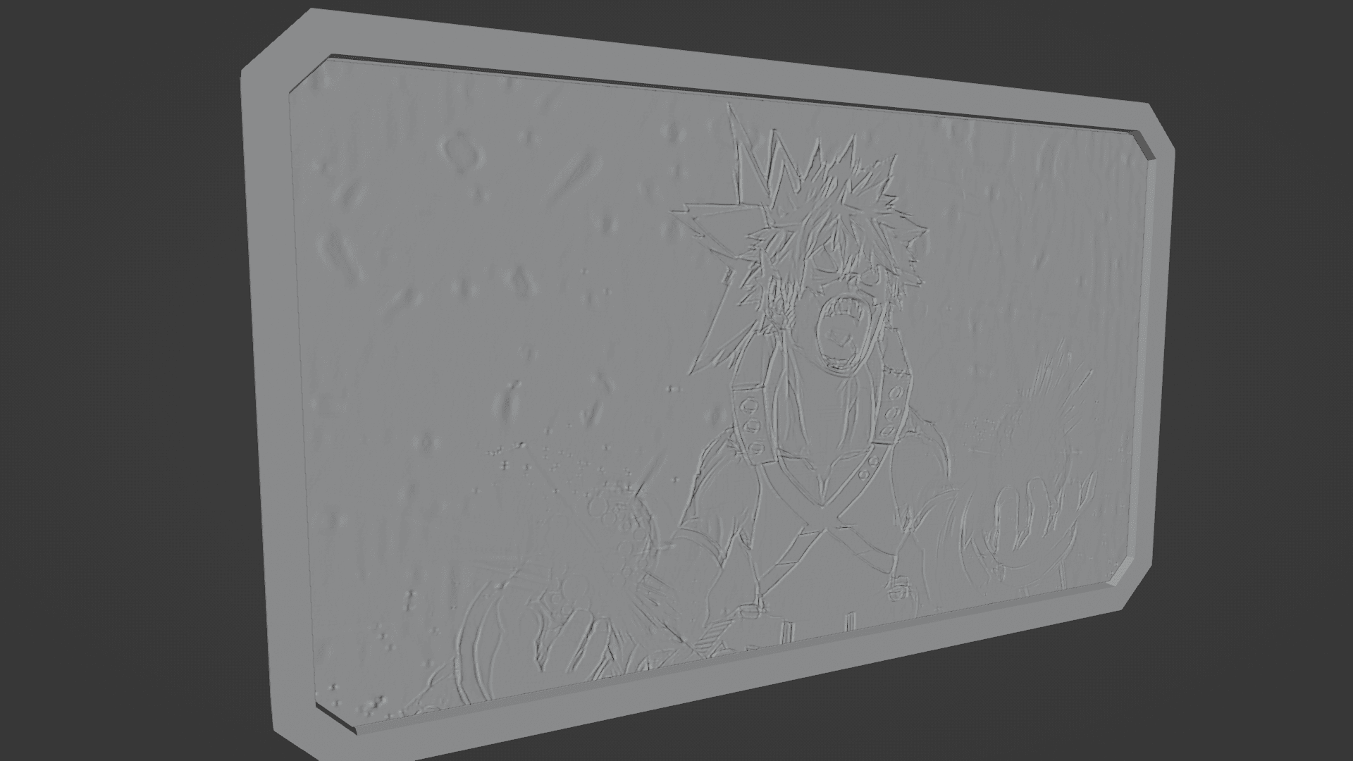 MY HERO ACADEMIA 3D PRINT TILE ART 3d model