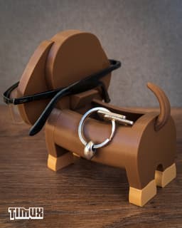 DACHSHUND GLASSES HOLDER 3d model