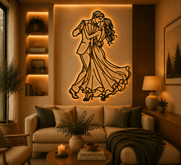 Romantic Dancing Couple 2D Wall Art.3mf 3d model
