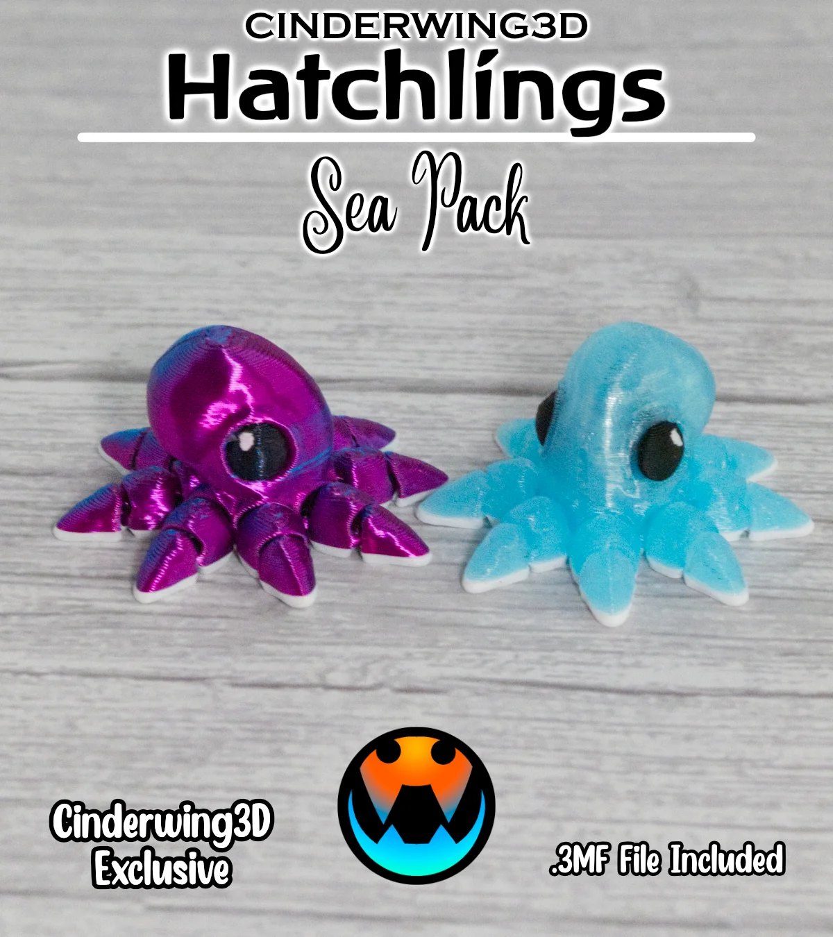 Octopus - Cinder Hatchling 3d model