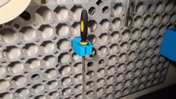 Multiboard screwdriver holder - big thread connect 3d model