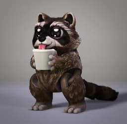 Fred the Racoon 3d model