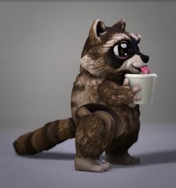 Fred the Racoon 3d model