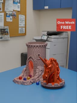 Unicorn Dice Tower 3d model